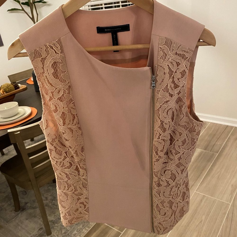 Pink Lace Carrie BCBG Top